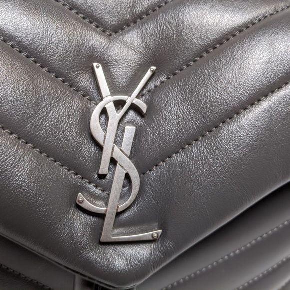 SOLD Saint Laurent LouLou Grey Backpack - Picture 7 of 8